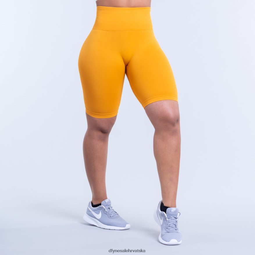 dna Dfyne dinamične kratke hlače gorušica žuta 66402493