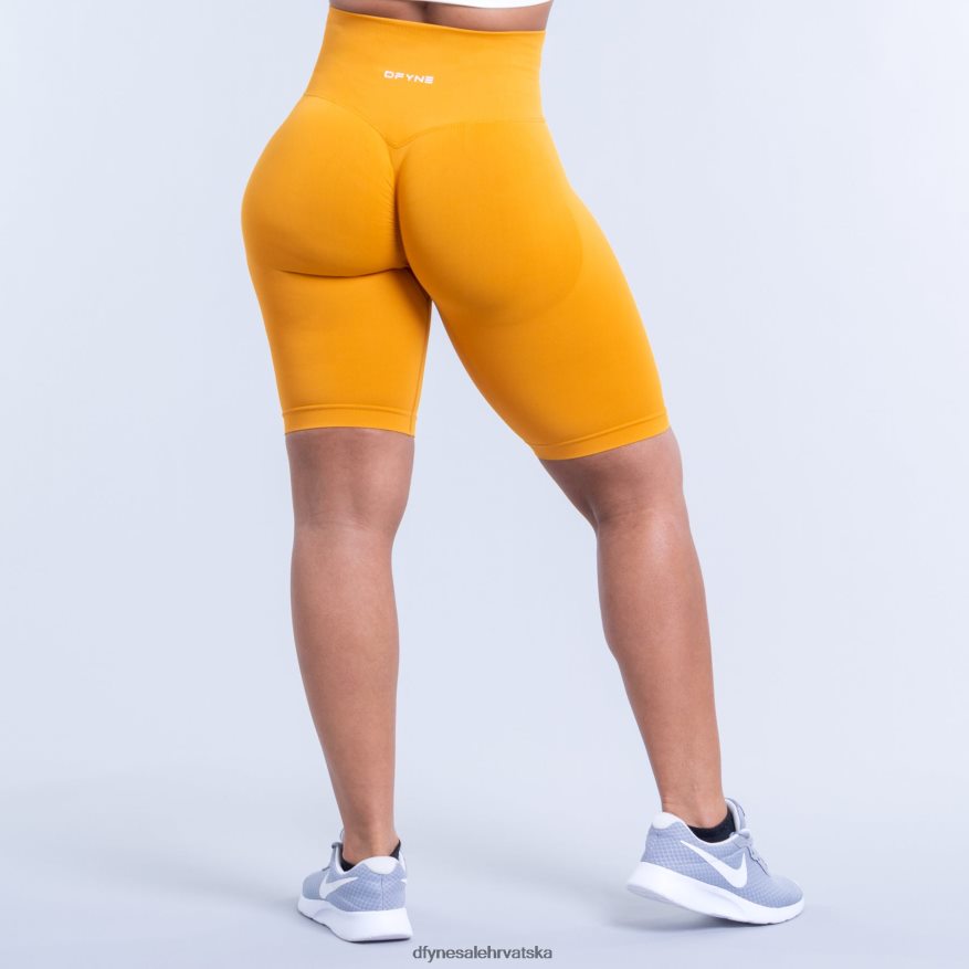 dna Dfyne dinamične kratke hlače gorušica žuta 66402493