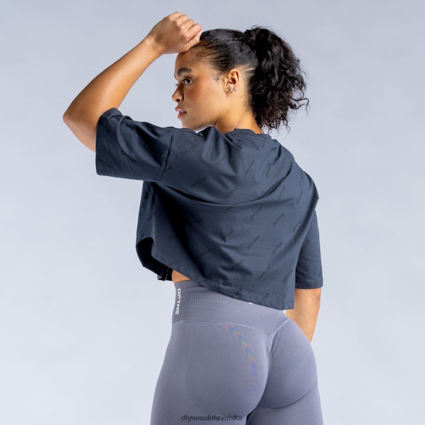 odjeća Dfyne oživite crop top s potpisom škriljasto siva 66402452