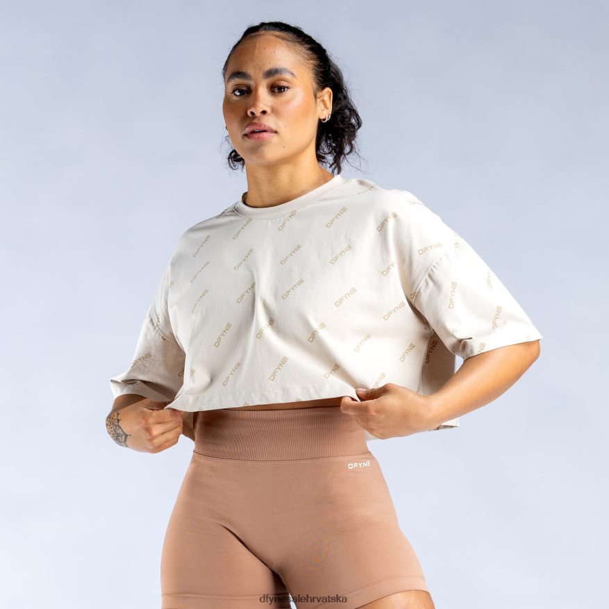 odjeća Dfyne oživite crop top s potpisom preplanuli ten 66402454