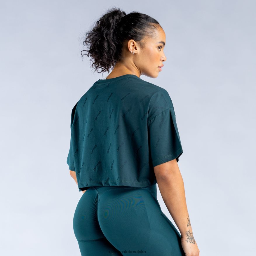 odjeća Dfyne oživite crop top s potpisom tamnozelene 66402453