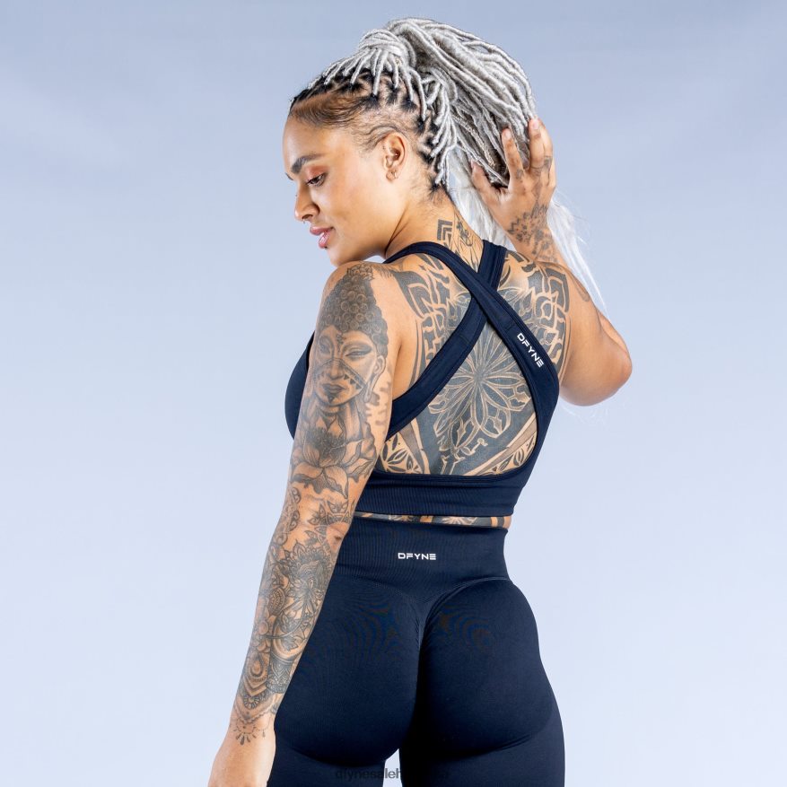 vrhovi Dfyne dinamičan bešavni sportski grudnjak ponoćno crna 66402429