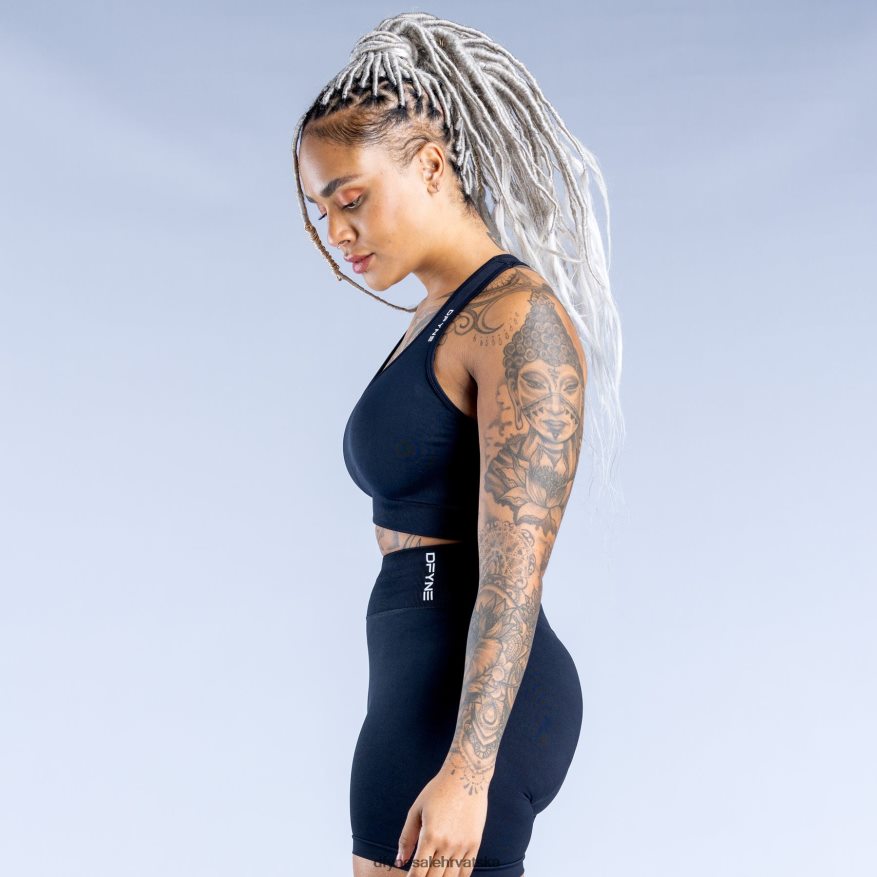 vrhovi Dfyne dinamičan bešavni sportski grudnjak ponoćno crna 66402429