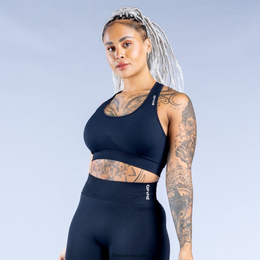 vrhovi Dfyne dinamičan bešavni sportski grudnjak ponoćno crna 66402429