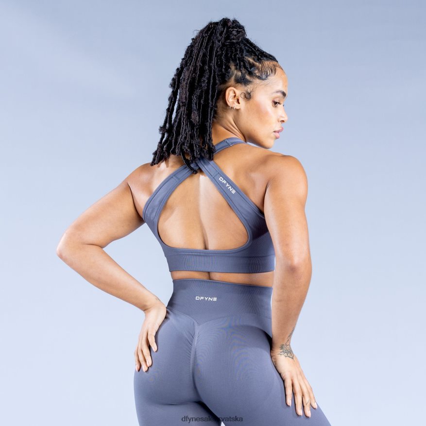 vrhovi Dfyne dinamičan bešavni sportski grudnjak tamno kameno siva 66402430