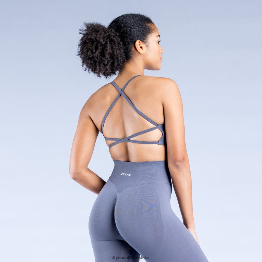 vrhovi Dfyne dinamičan sportski grudnjak bez leđa 1 tamno kameno siva 66402418
