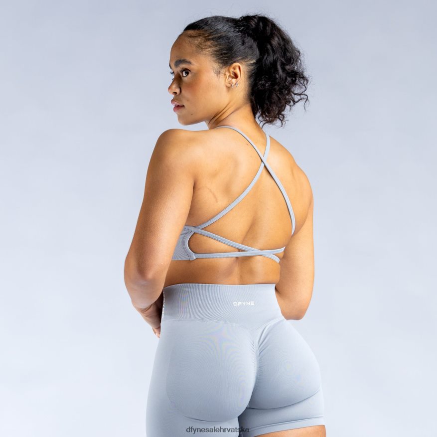 vrhovi Dfyne dinamičan sportski grudnjak bez leđa 2 svijetlo kameno siva 664024142