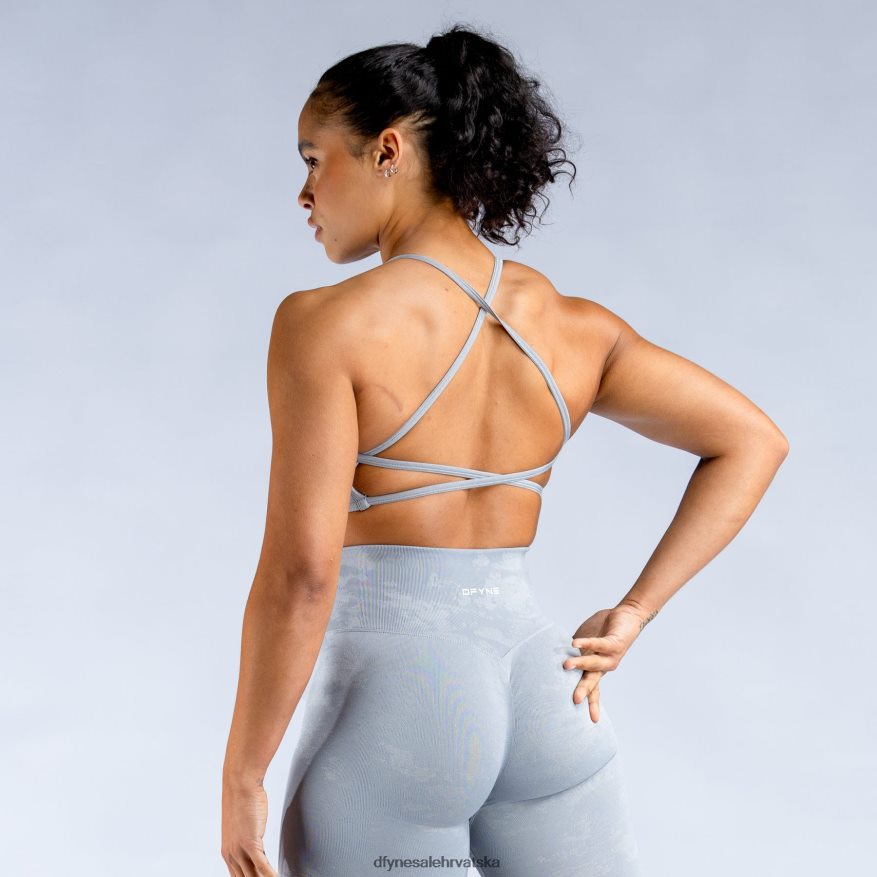 vrhovi Dfyne dinamičan sportski grudnjak bez leđa svijetlo kameno siva 664024158