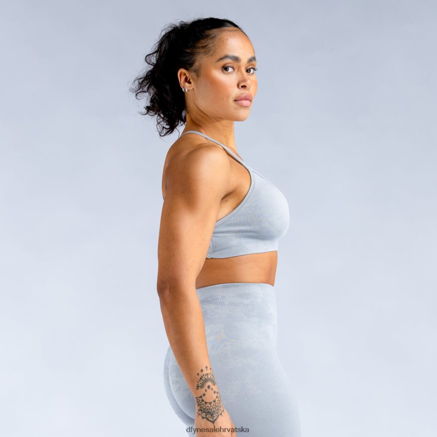 vrhovi Dfyne dinamičan sportski grudnjak bez leđa svijetlo kameno siva 664024158