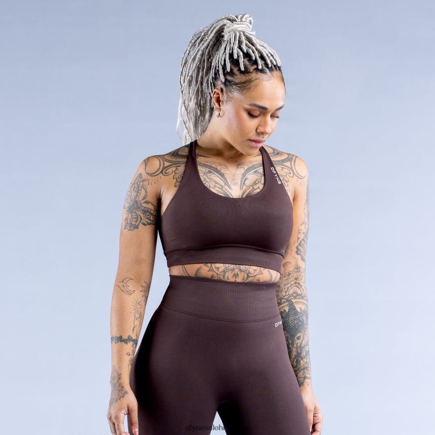 vrhovi Dfyne dinamičan sportski grudnjak čokoladno smeđa 66402443