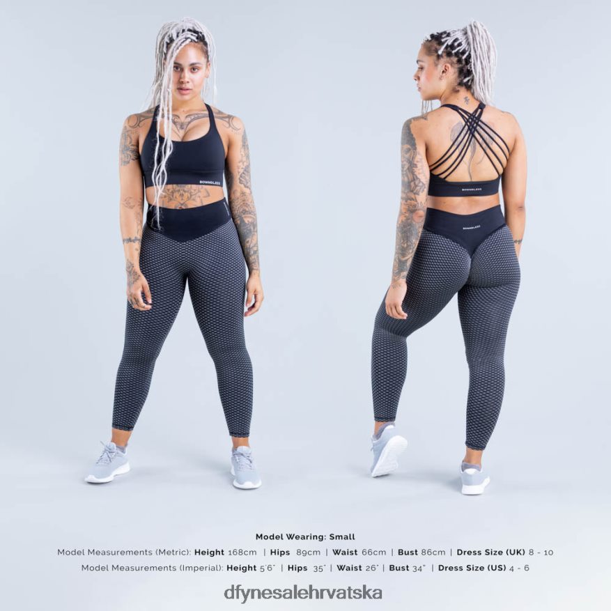 vrhovi Dfyne podrijetlo sportski grudnjak srednje podrške mat crna 664024117