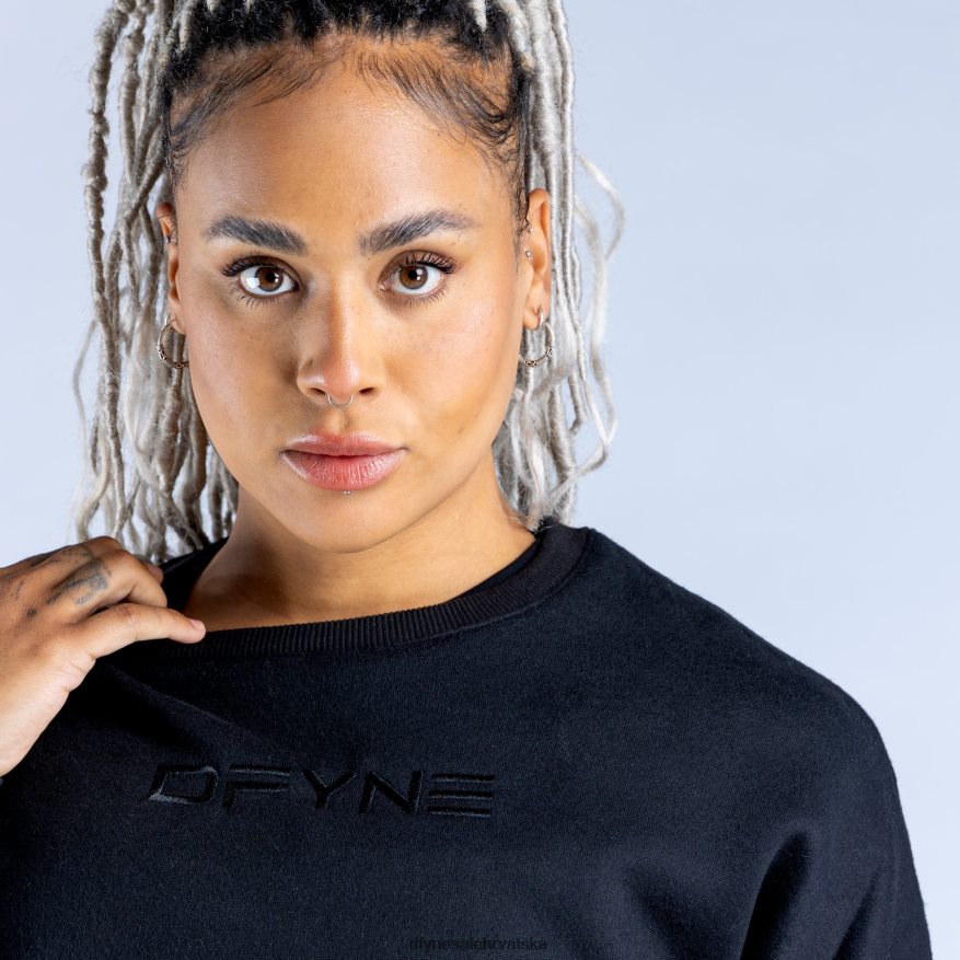 vrhovi Dfyne luksuzni revive crop pulover 1 crno 66402433